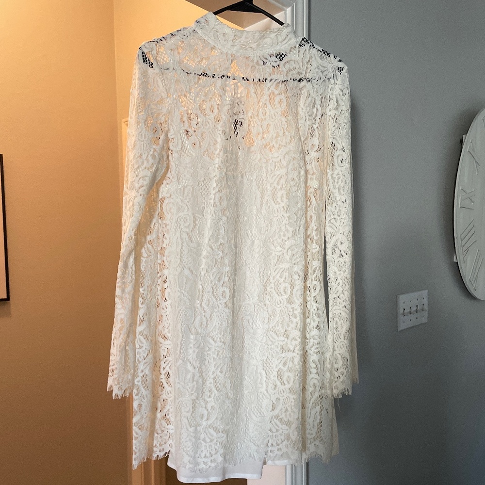 White lace dress
